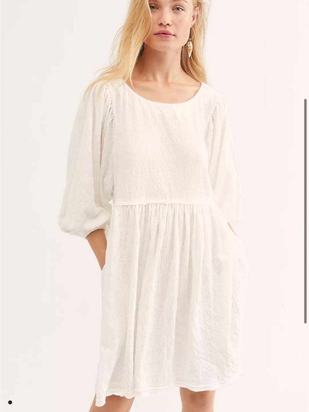FP Free People Get Obsessed Babydoll Dress Oversized sz S